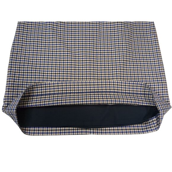 Banana Republic Sheath Dress Womens 4 Blue Brown Plaid Preppy Chic Career - Picture 6 of 12